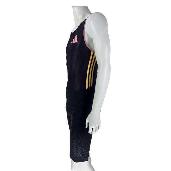 adidas Men's AdiZero Promo Speed Sprint Suit Rheon IN1132 Aurora/Black NWT SZ XL - Picture 2 of 4